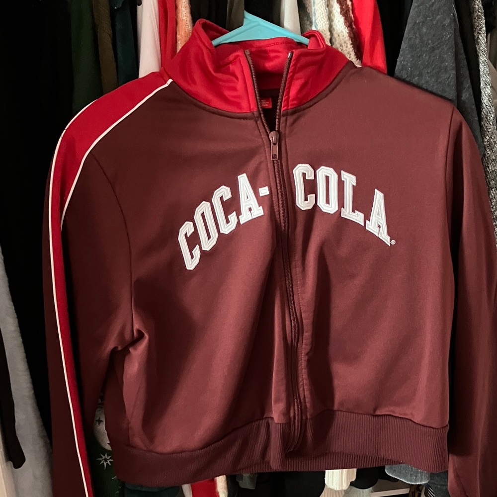 Coca Cola Burgundy and Red Bomber Jacket